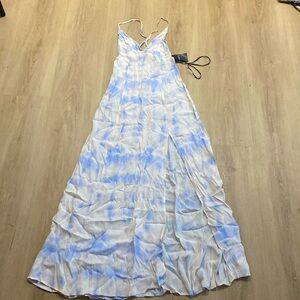 Forever 21 blue tie dye Maxi dress Never used! Size S, sz Small